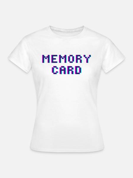 Memory Card - Frauen T-Shirt - Weiß
