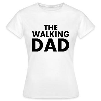 The walking dad - T-shirt Femme - blanc - Devant - AI Model Female 172 dark (172cm)