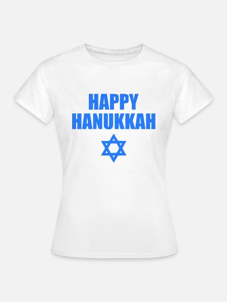 happy hanukkah - Frauen T-Shirt - Weiß