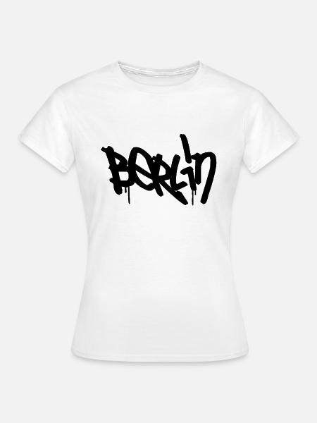 Berlin Graffiti Design - Frauen T-Shirt - Weiß