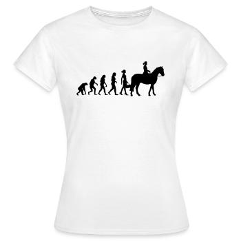 Evolution Ladies Riding - Women's T-Shirt - white - Front - AI Model Female 172 dark (172cm)