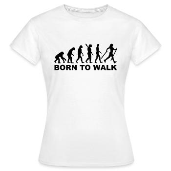 Evolution Nordic Walking - T-shirt Femme - blanc - Devant - AI Model Female 172 dark (172cm)