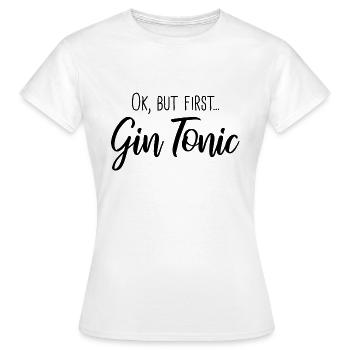 First - Women's T-Shirt - white - Front - AI Model Female 172 dark (172cm)