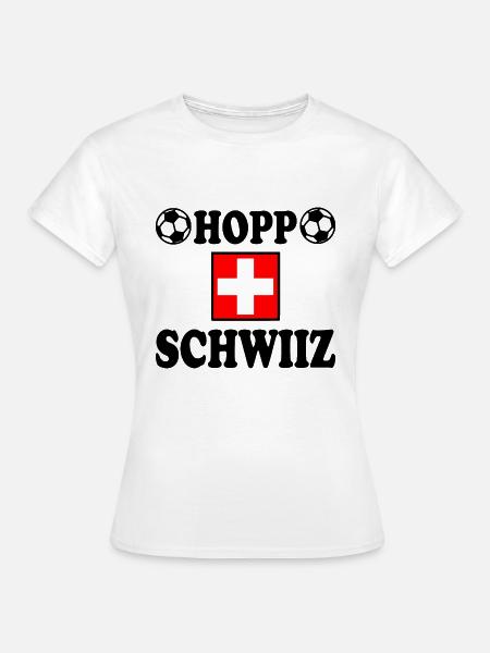 Hopp schwiiz - Frauen T-Shirt - Weiß