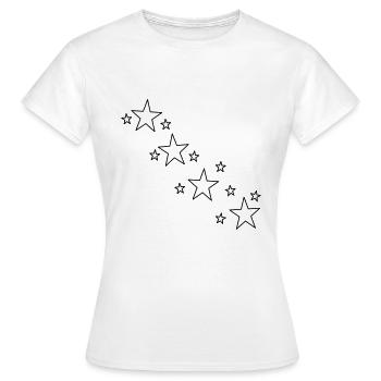 star - T-shirt Femme - blanc - Devant - AI Model Female 172 dark (172cm)