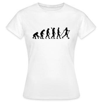 Évolution Nordic Walking - T-shirt Femme - blanc - Devant - AI Model Female 172 dark (172cm)