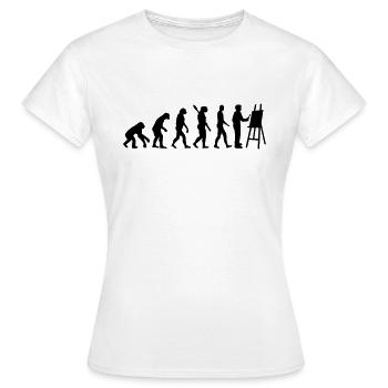 Maler - Frauen T-Shirt - Weiß - Vorne - AI Model Female 172 dark (172cm)