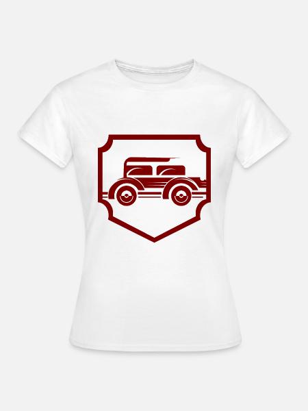 Auto - Oldtimer - Nostalgisch Fahrzeuge - Frauen T-Shirt - Weiß
