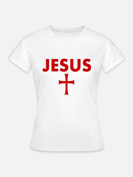 jesus kreuz - Frauen T-Shirt - Weiß
