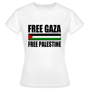 Free gaza free palestine - Frauen T-Shirt - Weiß - Vorne - AI Model Female 172 dark (172cm)