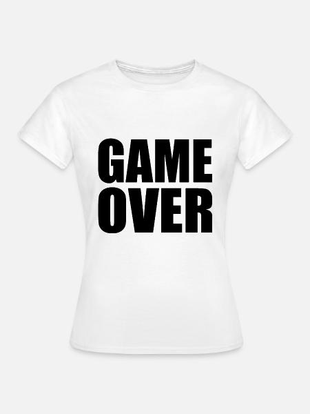 Game over - Frauen T-Shirt - Weiß