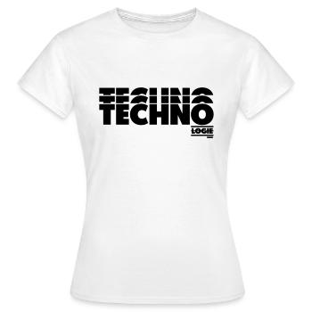 TECHNOLOGY - Women's T-Shirt - white - Front - AI Model Female 172 dark (172cm)