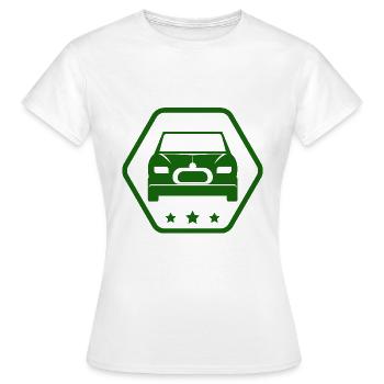 Auto - Bus - Oldtimer - Nostalgisch - Frauen T-Shirt - Weiß - Vorne - AI Model Female 172 dark (172cm)