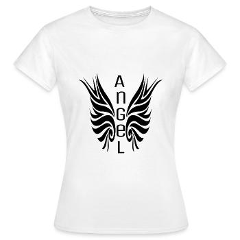 ange - T-shirt Femme - blanc - Devant - AI Model Female 172 dark (172cm)
