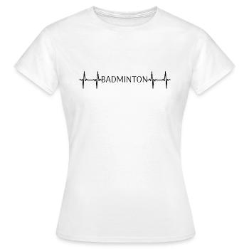 Badmintonspieler - Sport Spruch - Federball - Frauen T-Shirt - Weiß - Vorne - AI Model Female 172 dark (172cm)