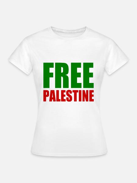 Free palestine - Frauen T-Shirt - Weiß