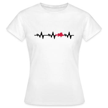 alarme de la perche - T-shirt Femme - blanc - Devant - AI Model Female 172 dark (172cm)