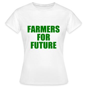 farmers for future - T-shirt Femme - blanc - Devant - AI Model Female 172 dark (172cm)