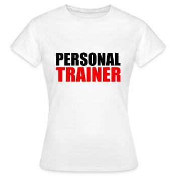 Personal trainer - Women's T-Shirt - white - Front - AI Model Female 172 dark (172cm)