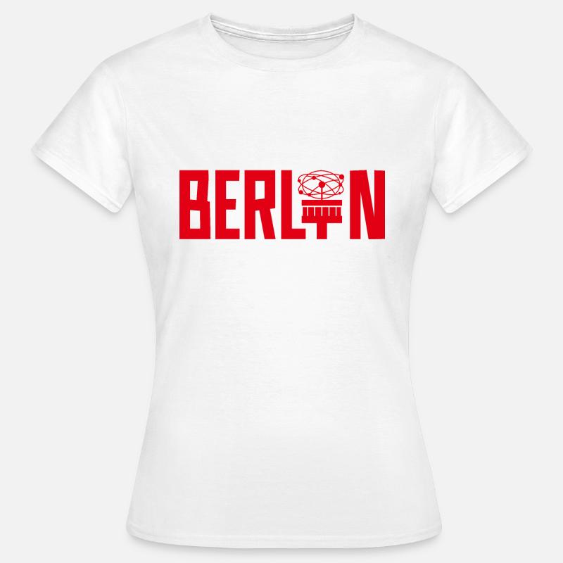BERLIN BADGE WITH WORLD TIME - Women's T-Shirt - white