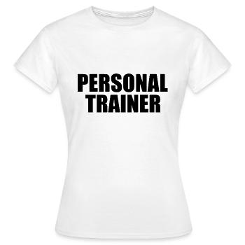 Personal trainer - Women's T-Shirt - white - Front - AI Model Female 172 dark (172cm)