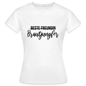 Mariage meilleur enterrement de vie de garçon - T-shirt Femme - blanc - Devant - AI Model Female 172 dark (172cm)