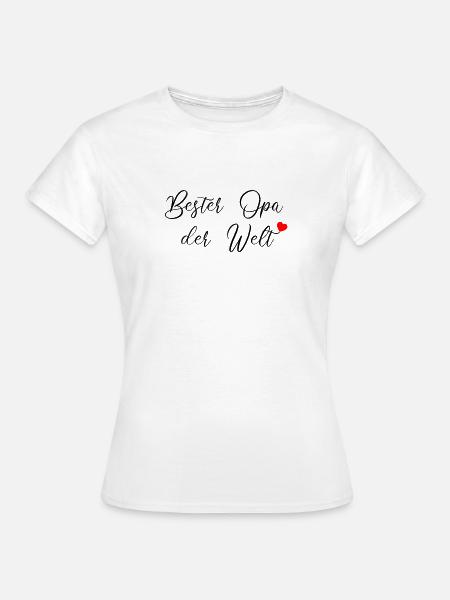 Bester Opa der Welt - Frauen T-Shirt - Weiß