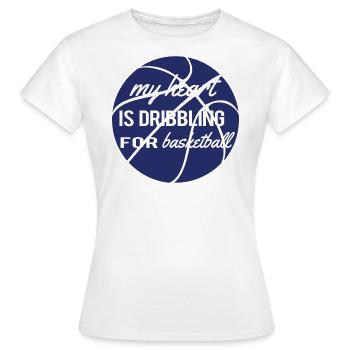 Basketball Baller Basketball Shirt Paniers Bball - T-shirt Femme - blanc - Devant - AI Model Female 172 dark (172cm)