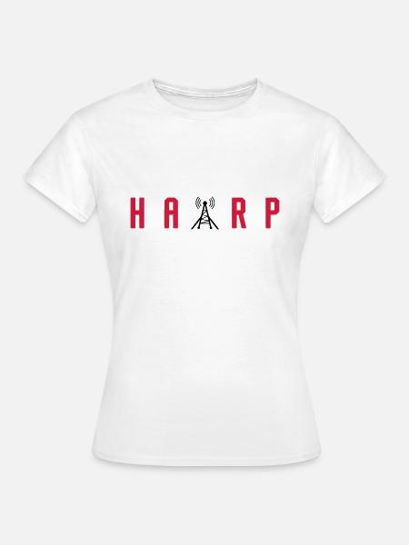 HAARP - WEATHER MANIPULATION CONSPIRACY THEORY - Women's T-Shirt - white