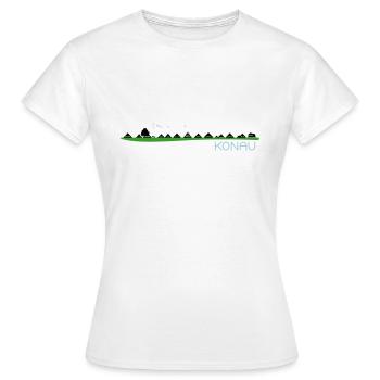 Konau an der Elbe - Frauen T-Shirt - Weiß - Vorne - AI Model Female 172 dark (172cm)