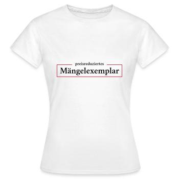 Spécimen de défauts - T-shirt Femme - blanc - Devant - AI Model Female 172 dark (172cm)