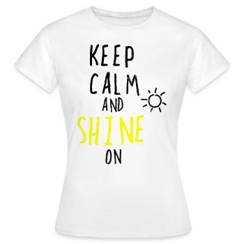 Sunshine Summer Relax - T-shirt Femme - blanc - Devant - AI Model Female 172 dark (172cm)