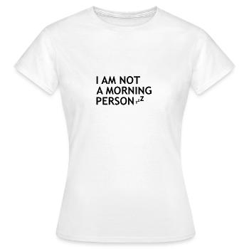 Je ne suis pas une personne de demain - T-shirt Femme - blanc - Devant - AI Model Female 172 dark (172cm)