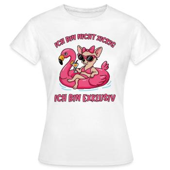 Süßes Hundemotiv mit Chihuahua - Urlaubsmotiv - Frauen T-Shirt - Weiß - Vorne - AI Model Female 172 dark (172cm)