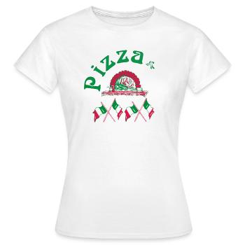 Pizza carton | Fast food - Women's T-Shirt - white - Front - AI Model Female 172 dark (172cm)