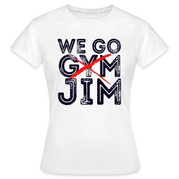 We Go Jim chemise We Go Gym Workout - T-shirt Femme - blanc - Devant - AI Model Female 172 dark (172cm)