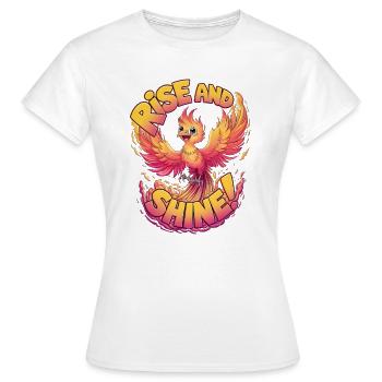 Debout - T-shirt Femme - blanc - Devant - AI Model Female 172 dark (172cm)