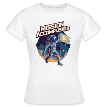 Mission accomplie - T-shirt Femme - blanc - Devant - AI Model Female 172 dark (172cm)