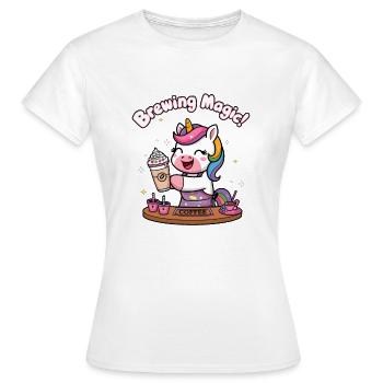 Brewing Magic! - Women's T-Shirt - white - Front - AI Model Female 172 dark (172cm)