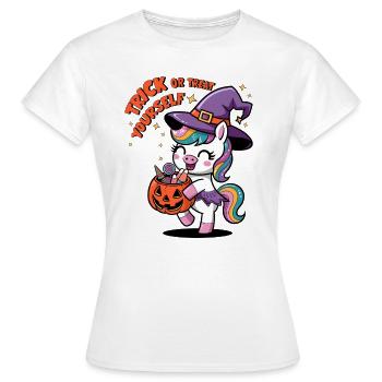 Trick Or Treat Yourself - Women's T-Shirt - white - Front - AI Model Female 172 dark (172cm)