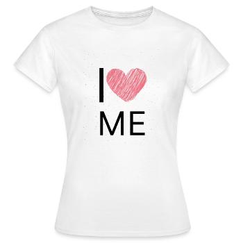 ILOVEME - Women's T-Shirt - white - Front - AI Model Female 172 dark (172cm)