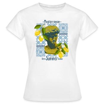 Majolique Citron Vert - T-shirt Femme - blanc - Devant - AI Model Female 172 dark (172cm)