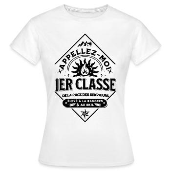 Rufen Sie mich an 1. Klasse - Frauen T-Shirt - Weiß - Vorne - AI Model Female 172 dark (172cm)