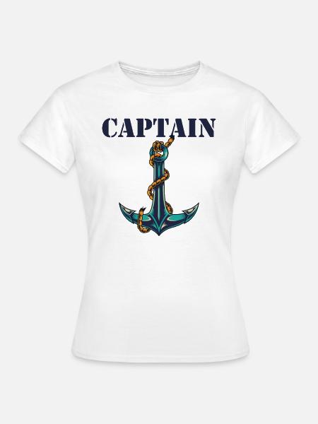Captain and First Mate Matching - Frauen T-Shirt - Weiß
