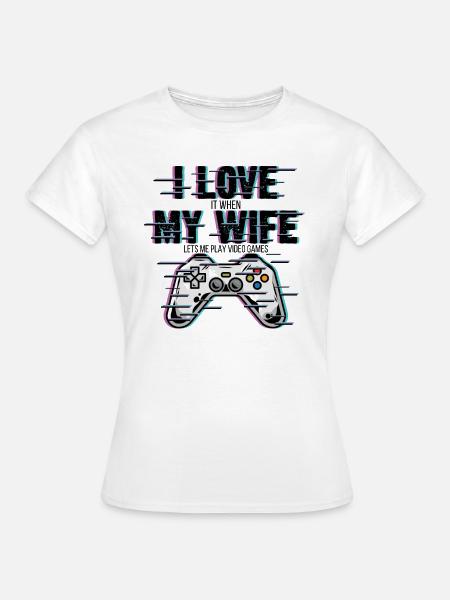 Gamer Husband - Frauen T-Shirt - Weiß