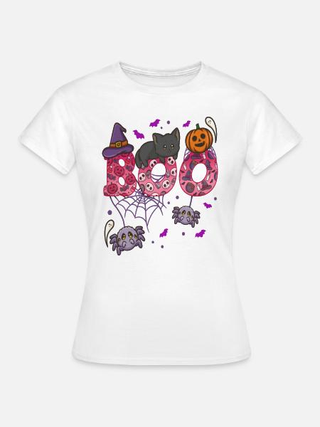 Halloween Boo Costume - Frauen T-Shirt - Weiß