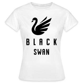 BLACK SWAN EVENT - FLASH CRASH - BLACK - Frauen T-Shirt - Weiß - Vorne - AI Model Female 172 dark (172cm)