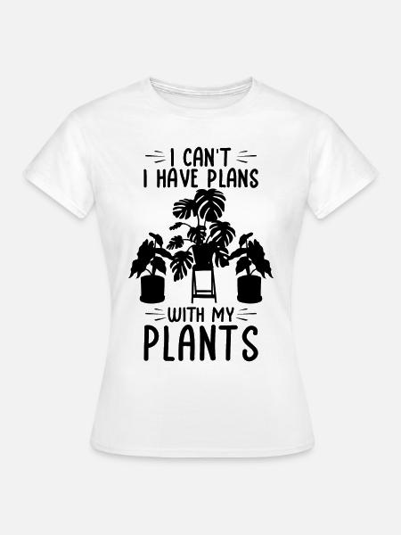 Zimmerpflanzen - Frauen T-Shirt - Weiß