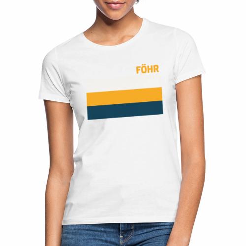 Föhr Lines Blau-Gelb - Frauen T-Shirt