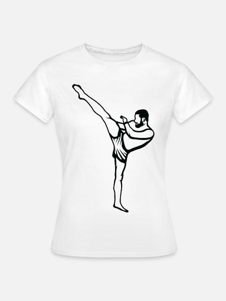 Kickboxer - Frauen T-Shirt - Weiß